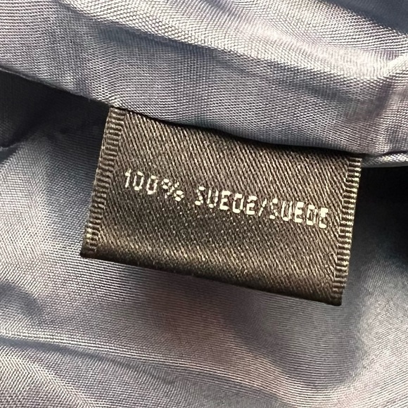 Lafayette 148 New York | light blue suede jacket - Picture 8 of 8